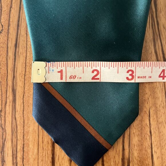 Vintage Perry Ellis Hand Made Silk Tie Multicolor - Picture 3 of 8